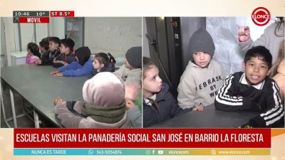 Ni&ntilde;os conocieron c&oacute;mo se elabora el pan en una panader&iacute;a social de Paran&aacute;